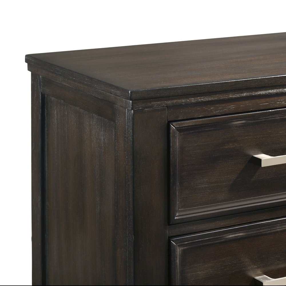 Andover 3-Pc Wood Bedroom Set with Dresser in Nutmeg