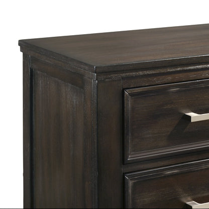 Andover 3-Pc Wood Bedroom Set with Dresser in Nutmeg