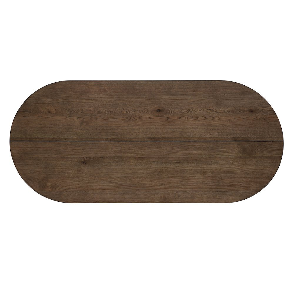 Kody 5-Piece Wood Oval Dining Table Set in Walnut/Green