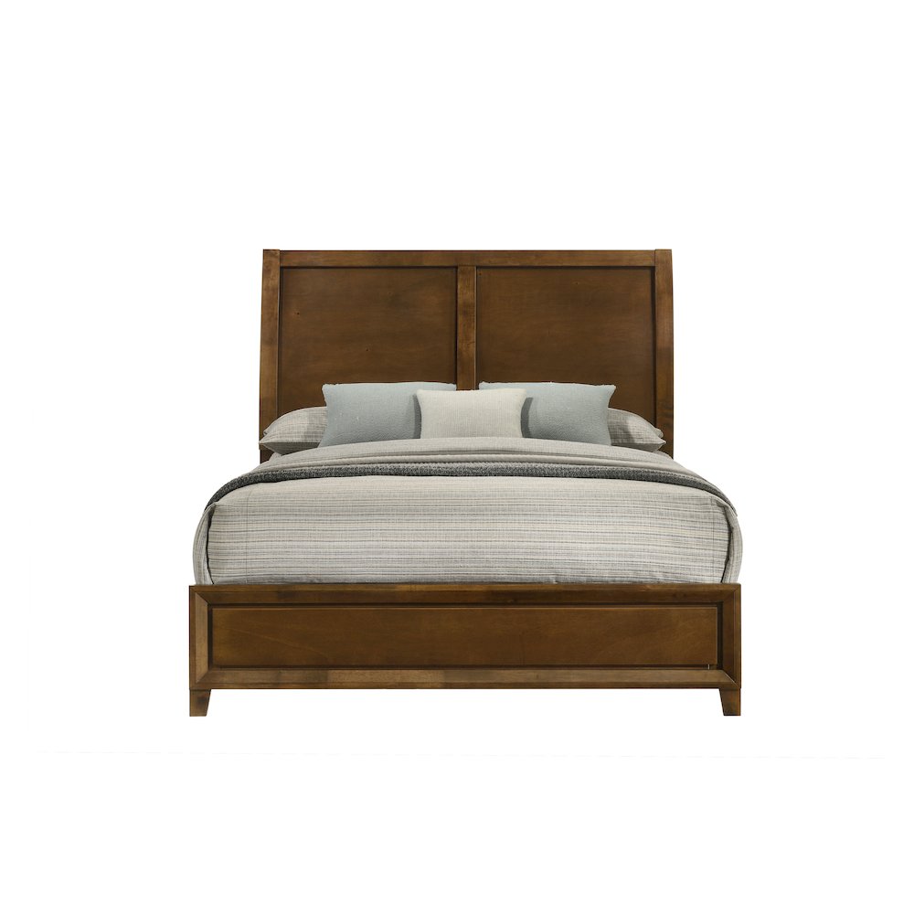 Ballard 4-Piece Wood Queen Bedroom Set in Walnut