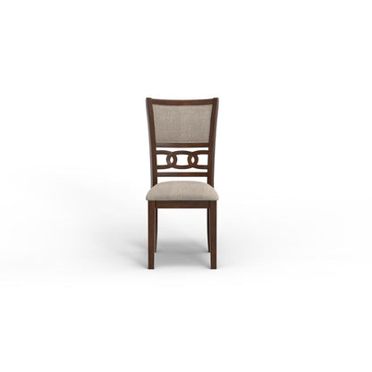 Gia 3-Piece 42" Wood Round Dining Set with 2 Chairs in Cherry
