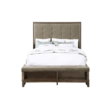 Furniture Cagney 5-Piece Queen Wood Bedroom Set in Brown