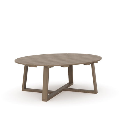 Carezza Wood Patio Coffee Table, Natural
