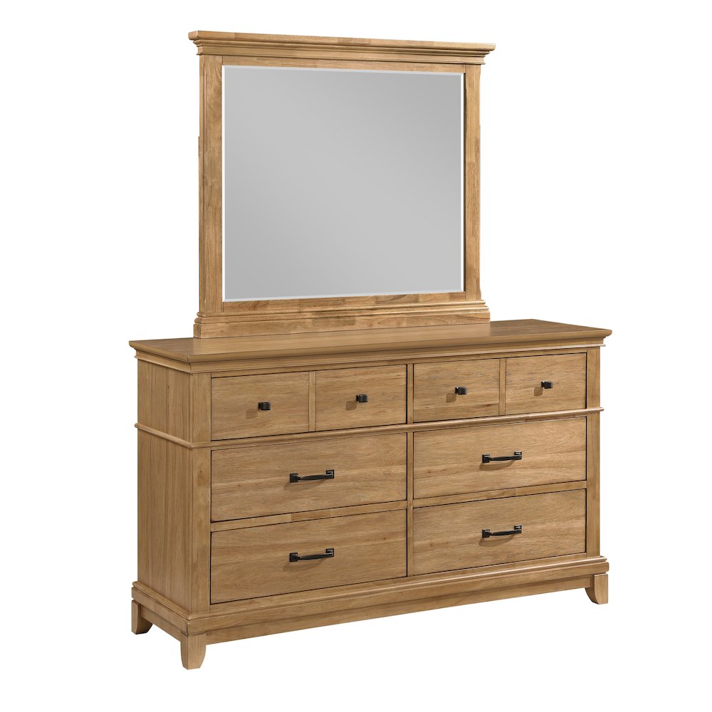 Sunstone 4-Pc Wood King Bedroom Set in Honey