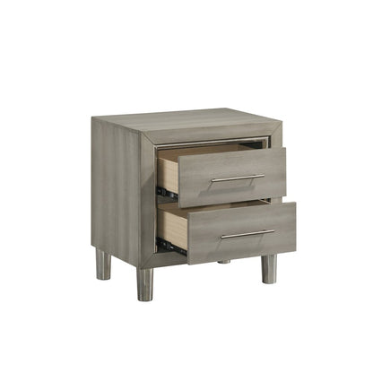 New Classic Furniture Lennox 5Pc Wood King Bedroom Set w Chest in Gray