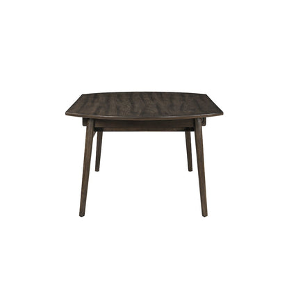 Rex Wood Dining Table with Self-Storing Leaves, Walnut