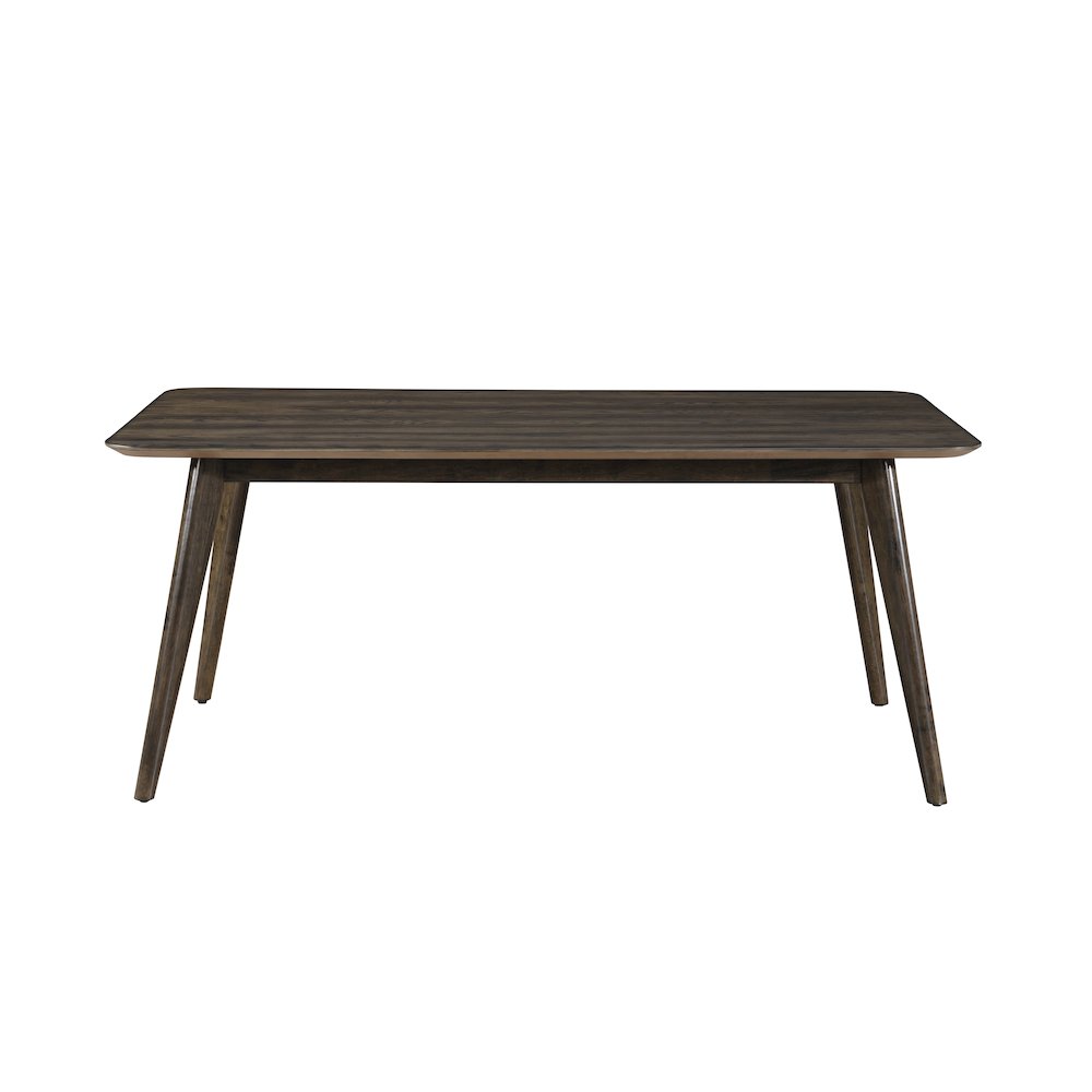 Rex Wood Fixed Top Rectangle Dining Table, Walnut