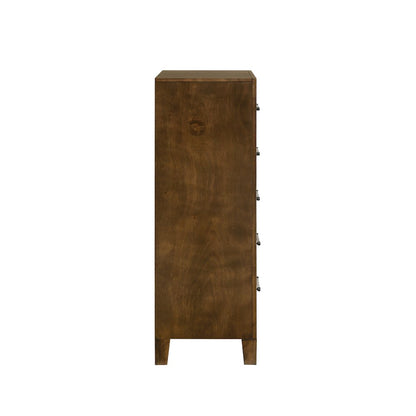 Ballard 4-Piece Wood Cal King Bedroom Set w Chest - Walnut