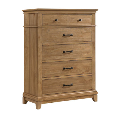 Sunstone 5-Pc Wood King Bedroom Set with Chest in Honey