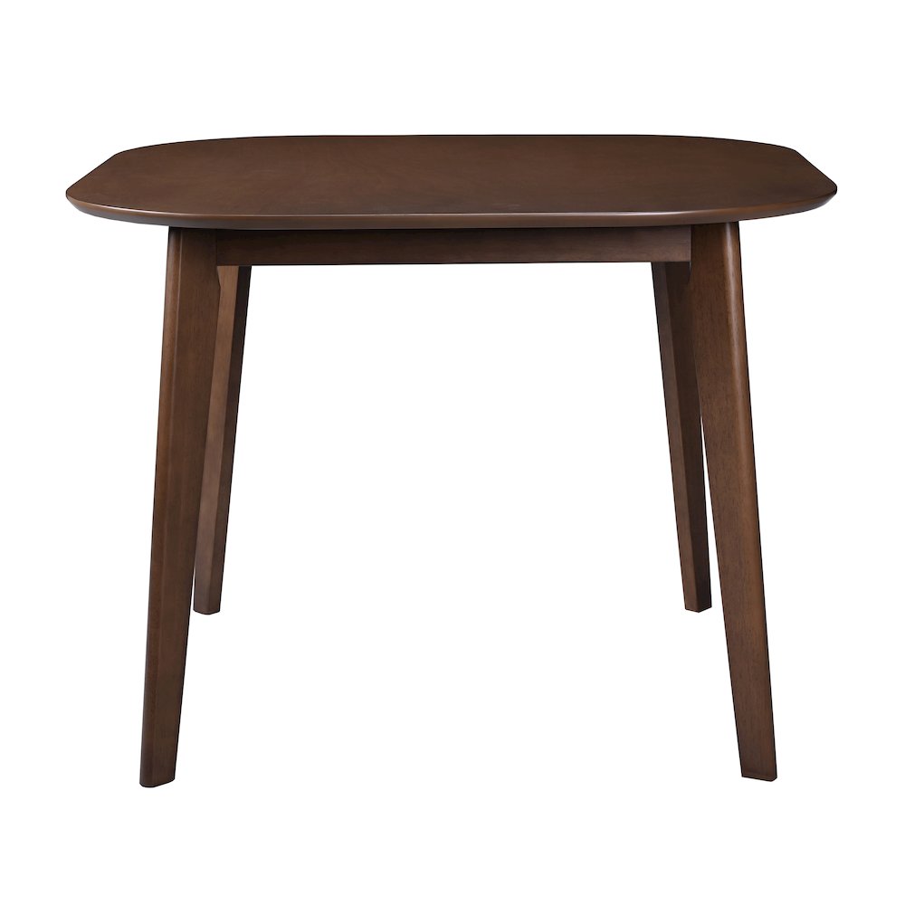 Miller 39" Wood Square Dining Table in Walnut