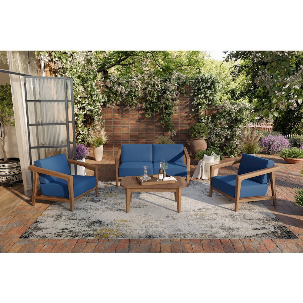 Bali Loveseat-Dark Blue
