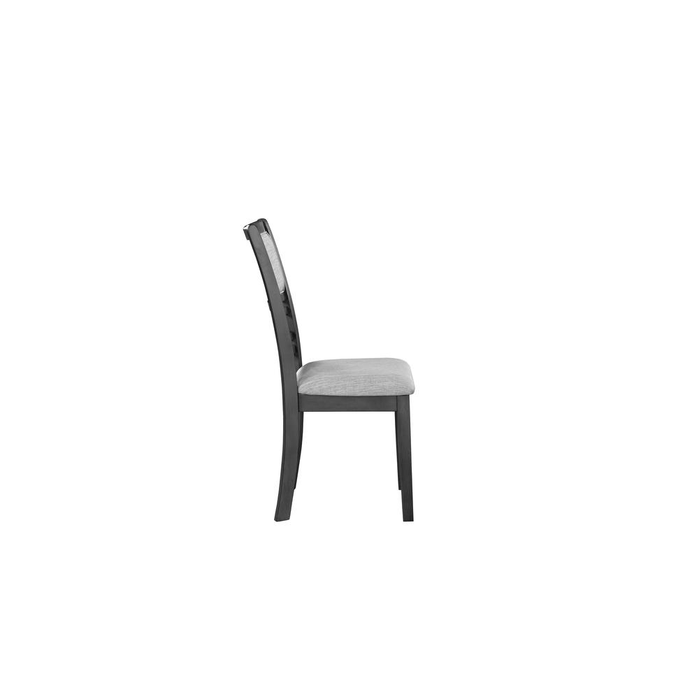 Gia 5-Piece 48" Wood Rectangular Dining Set with 4 Chairs in Gray