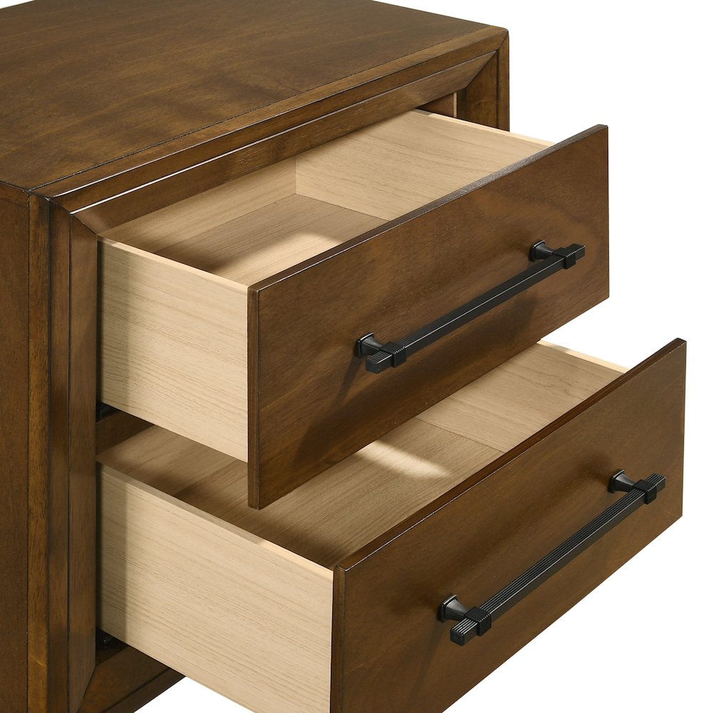 Ballard 5-Piece Wood King Bedroom Set in Walnut
