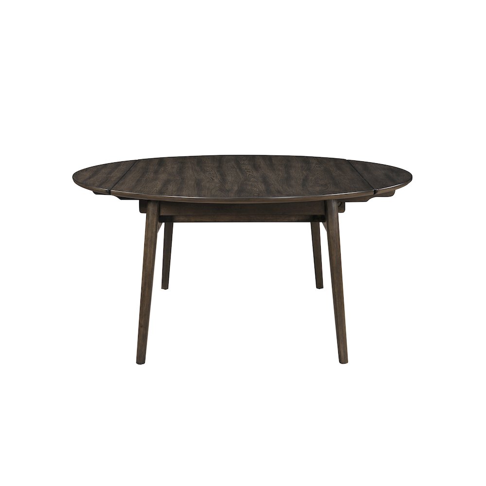Rex Wood Dining Table with Self-Storing Leaves, Walnut