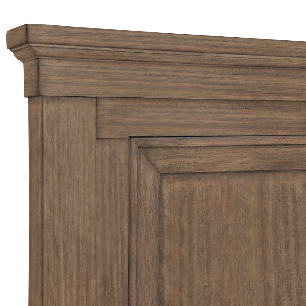 Mariana 4-Piece Wood King Bedroom Set, Nightstand, Mocha