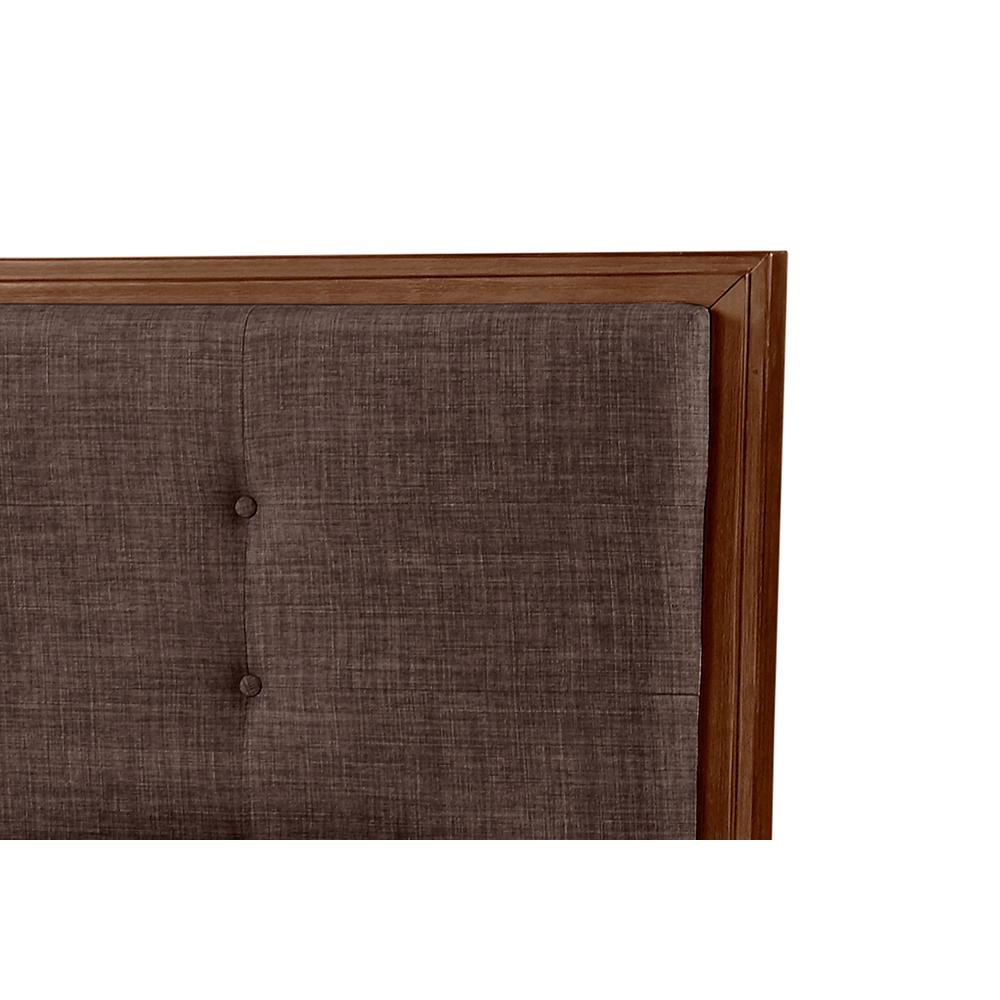 Furniture Cagney Contemporary Solid Wood 6/6 Ek Bed in Brown