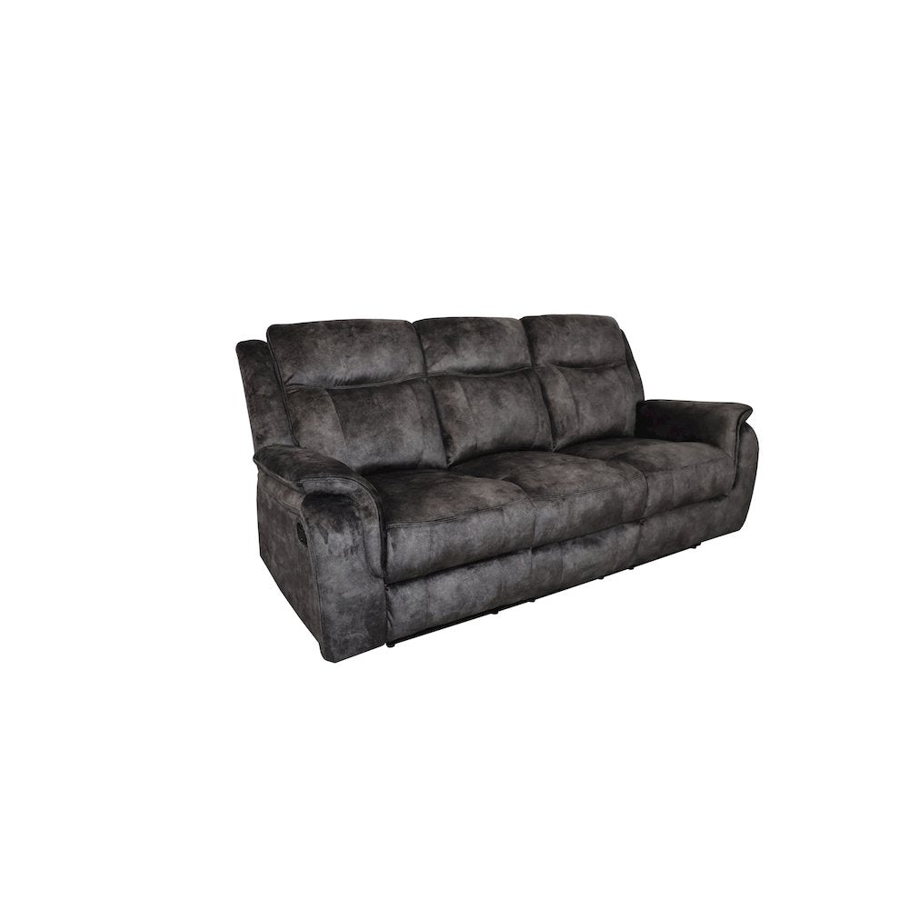 Park City  Sofa W/Dual Recliner-Slate