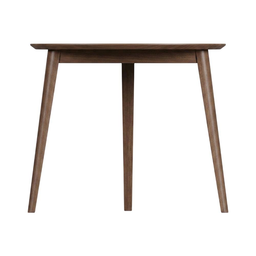 Solid Wood Corner Dining Table – Small Mid Century Modern Table in Walnut