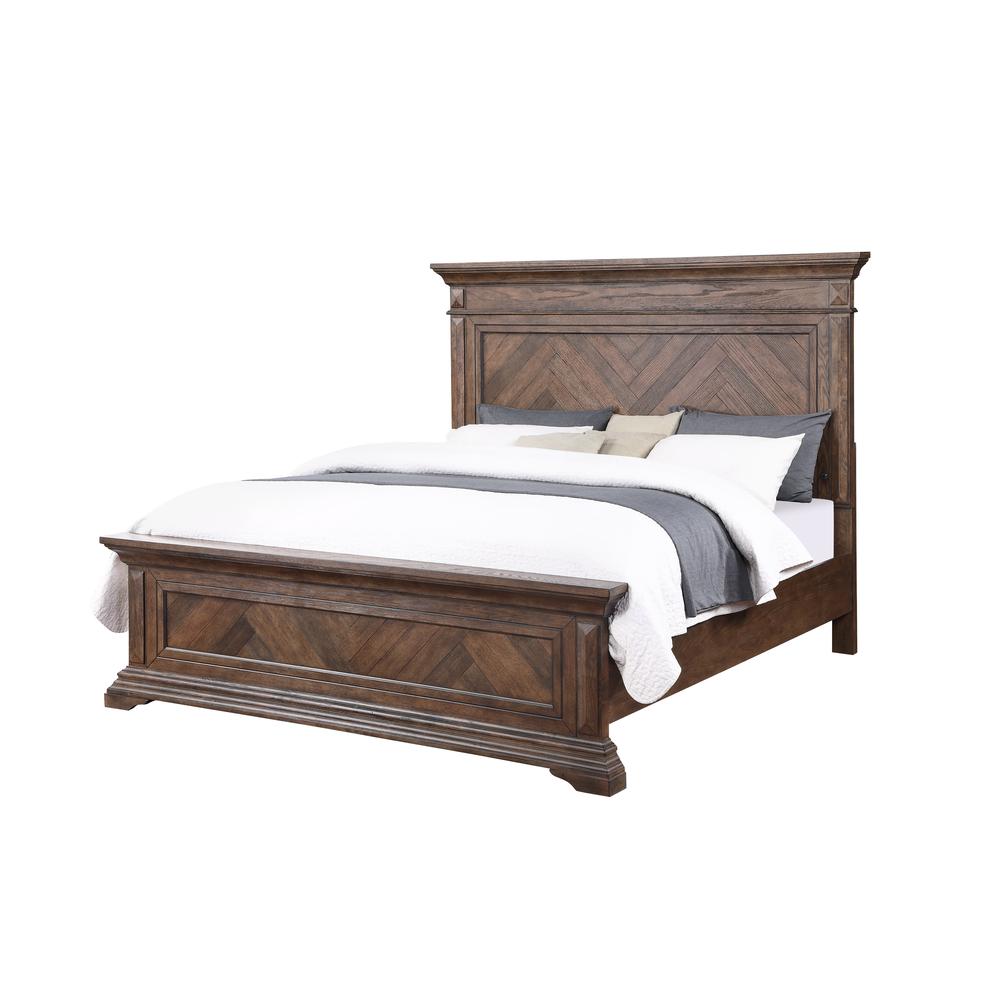 Mar Vista 4-Piece Queen Wood Bedroom Set with Chest in Walnut