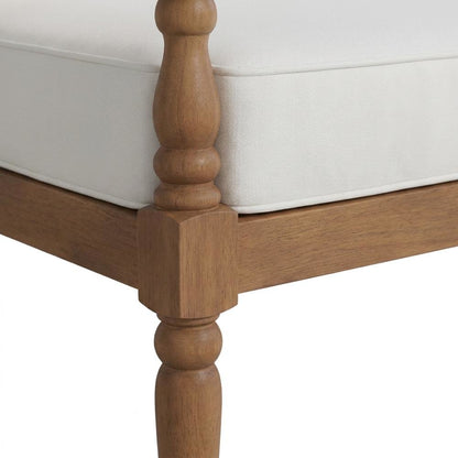 Solid Wood Patio Conversation Set for Deck, Porch, and Balcony Use, Natural