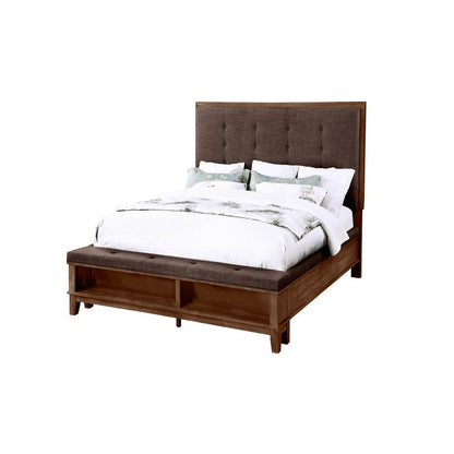 Furniture Cagney 6-Piece Queen Wood Bedroom Set in Chestnut