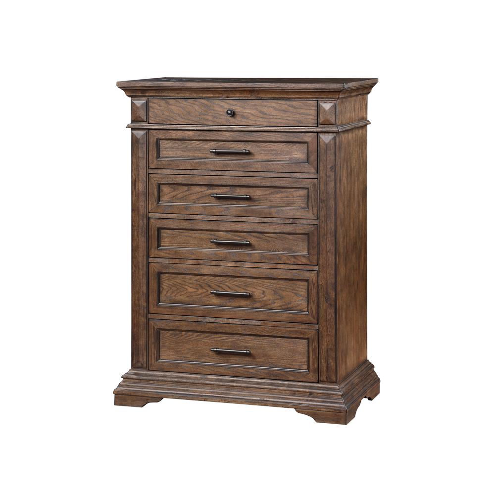 Mar Vista 4-Piece King Wood Bedroom Set with Chest in Walnut
