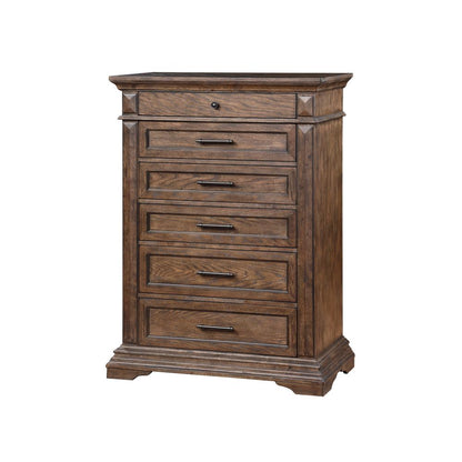 Mar Vista 4-Piece King Wood Bedroom Set with Chest in Walnut