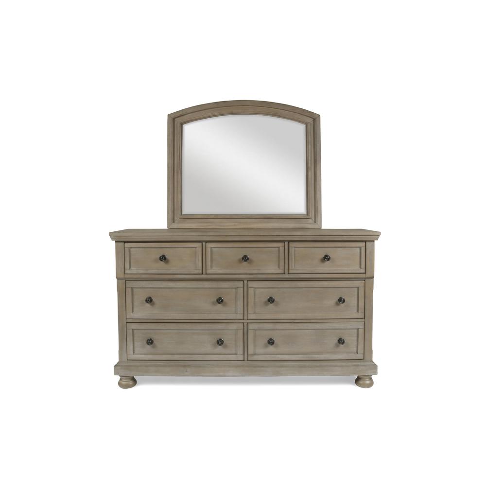 Allegra 4-Piece Cal King Wood Bedroom Set with Chest in Pewter