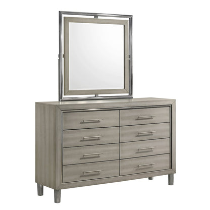 New Classic Furniture Lennox 5Pc Wood King Bedroom Set w Chest in Gray