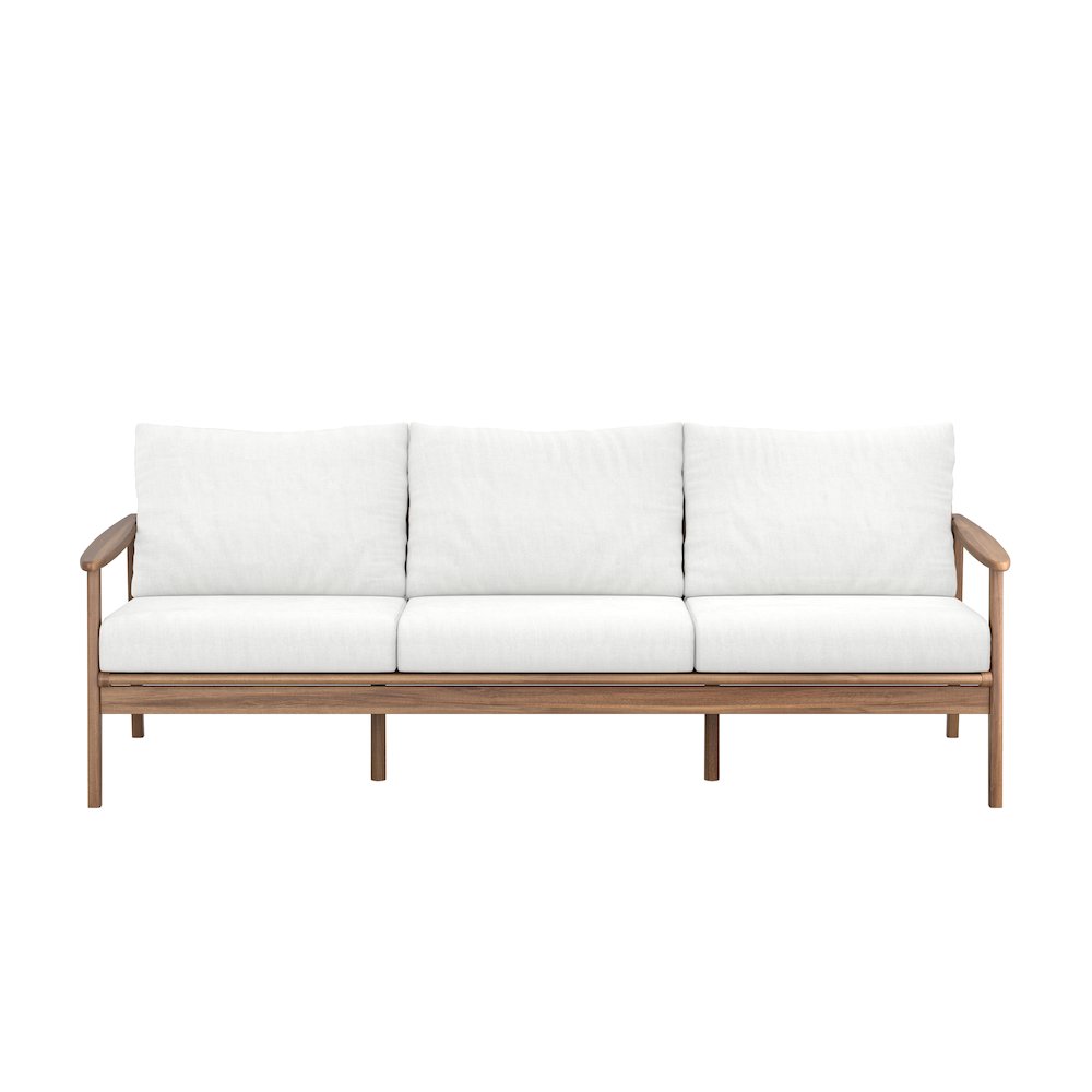 Ashton Wood/Fabric Patio Sofa in Natural