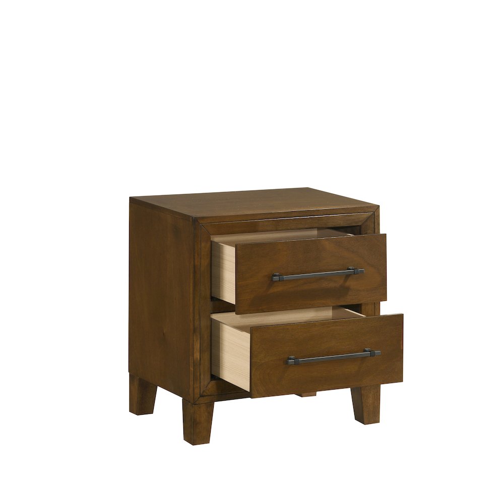 Ballard 4-Piece Wood Cal King Bedroom Set in Walnut