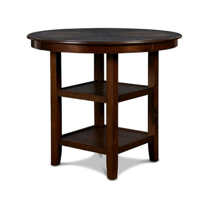 Gia 5-Piece Transitional Wood Dining Set in Cherry
