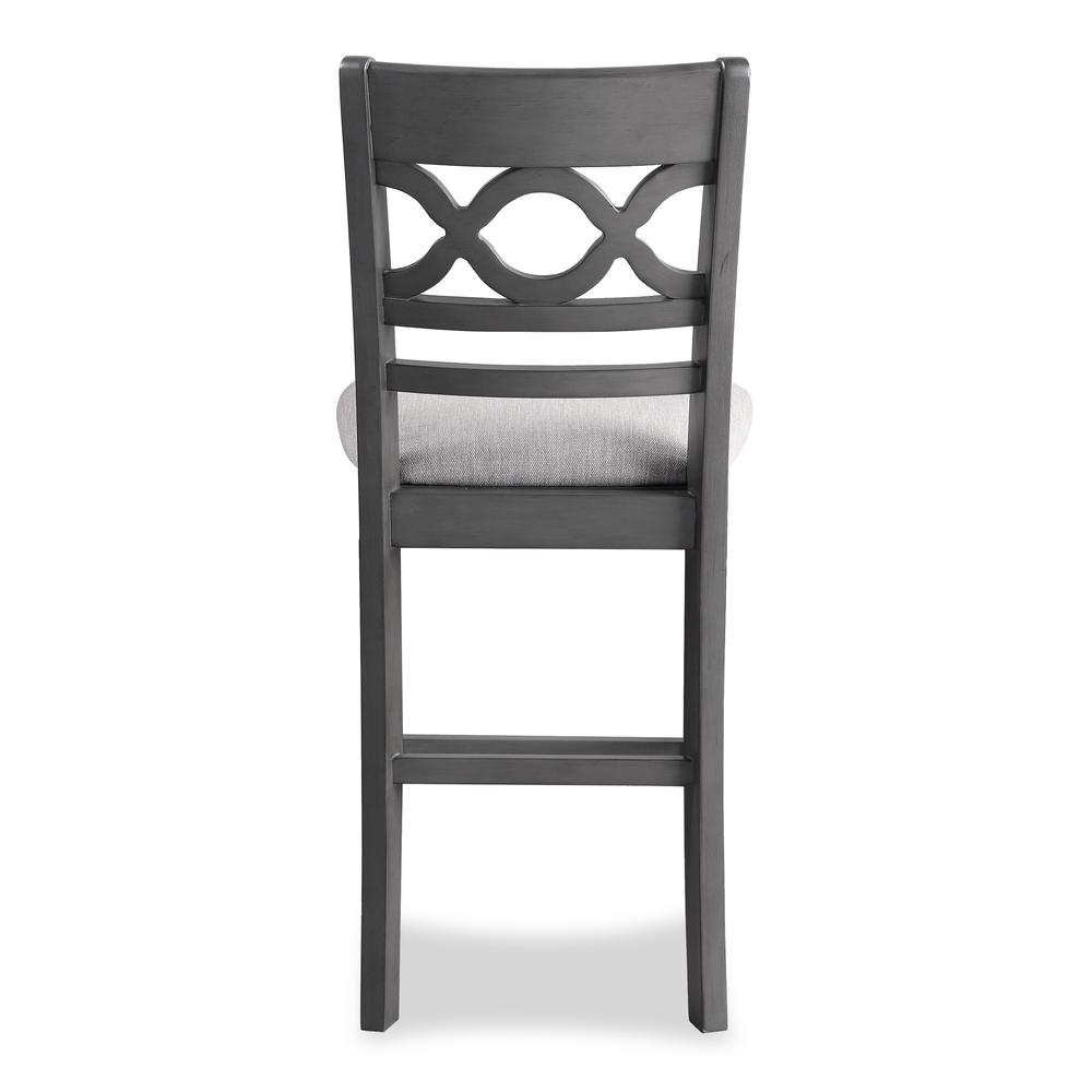 Cori 5-Piece Wood Round Counter Table Set with 4 Chairs in Gray