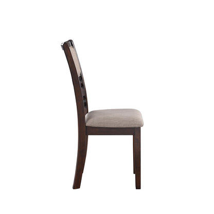 Gia 5-Piece 60" Wood Rectangular Dining Set with 4 Chairs in Cherry