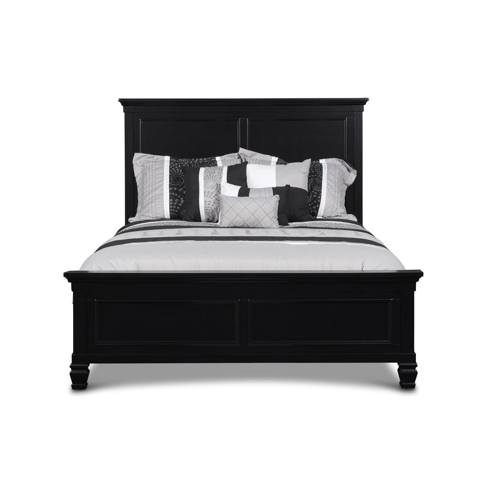 Furniture Tamarack Contemporary Solid Wood 4/6 Full Bed in Black