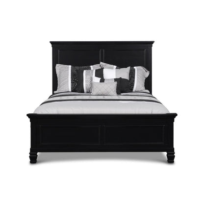 Furniture Tamarack Contemporary Solid Wood 4/6 Full Bed in Black