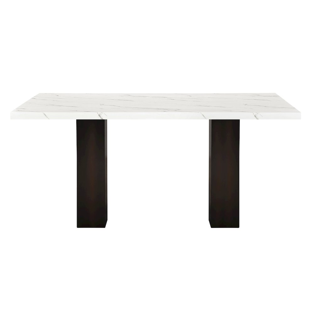 Faust 5-Piece Wood Adjustable Dining Table Set in Gray