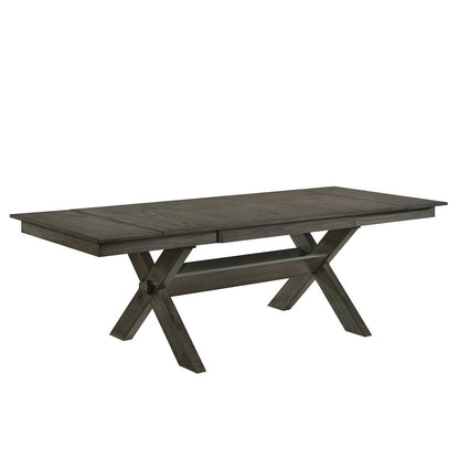 Gulliver 5-Piece Wood Dining Table Set in Brown