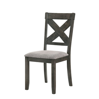 Gulliver 6-Piece Wood Dining Table Set in Brown