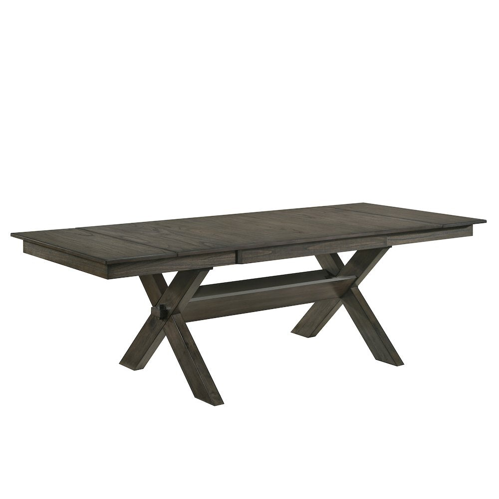 Gulliver Wood Rectangle Dining Table in Brown