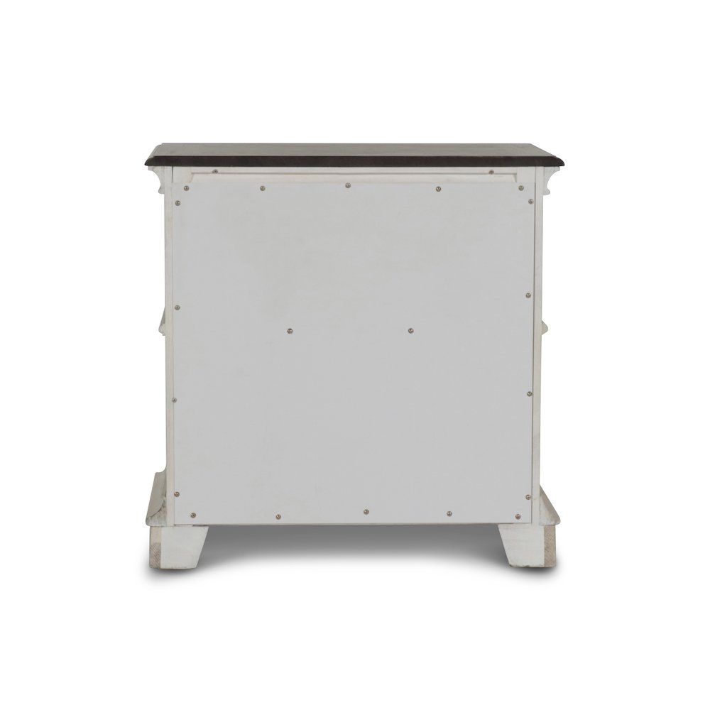 Anastasia Wood Nightstand in Ant. White (Set of 2)