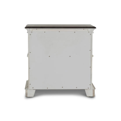 Anastasia Wood Nightstand in Ant. White (Set of 2)