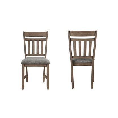 Brown Solid Wood Extendable Dining Table Set for 6 with Matching Chairs