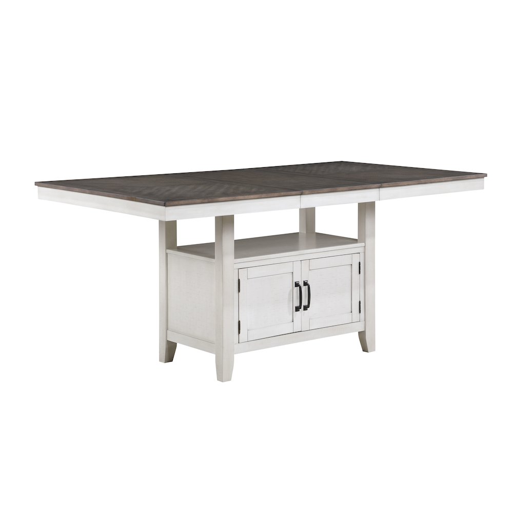 Richland Wood Dining Table in Stonewash Gray