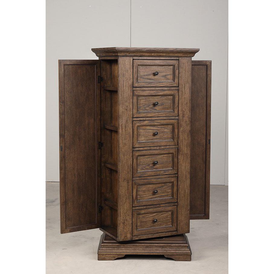Furniture Mar Vista Solid Wood Swivel Lingerie Chest in Walnut