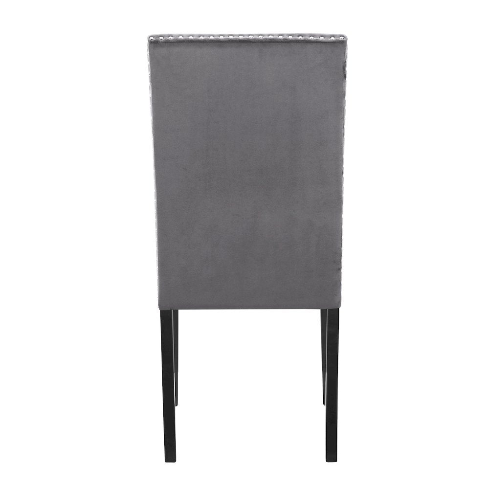 Celeste 5-Piece Wood Dining Table Set in Gray