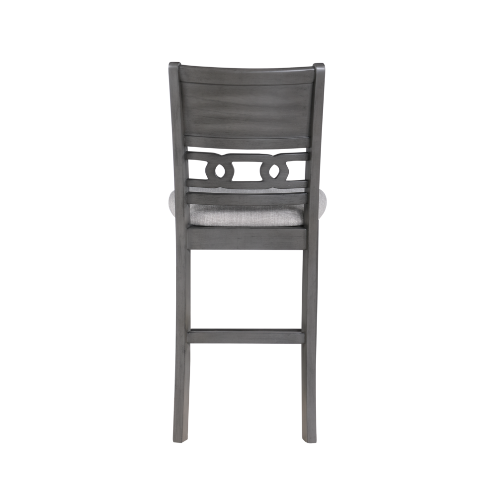 Furniture Gia Solid Wood Counter Chairs in Gray (Set of 2)