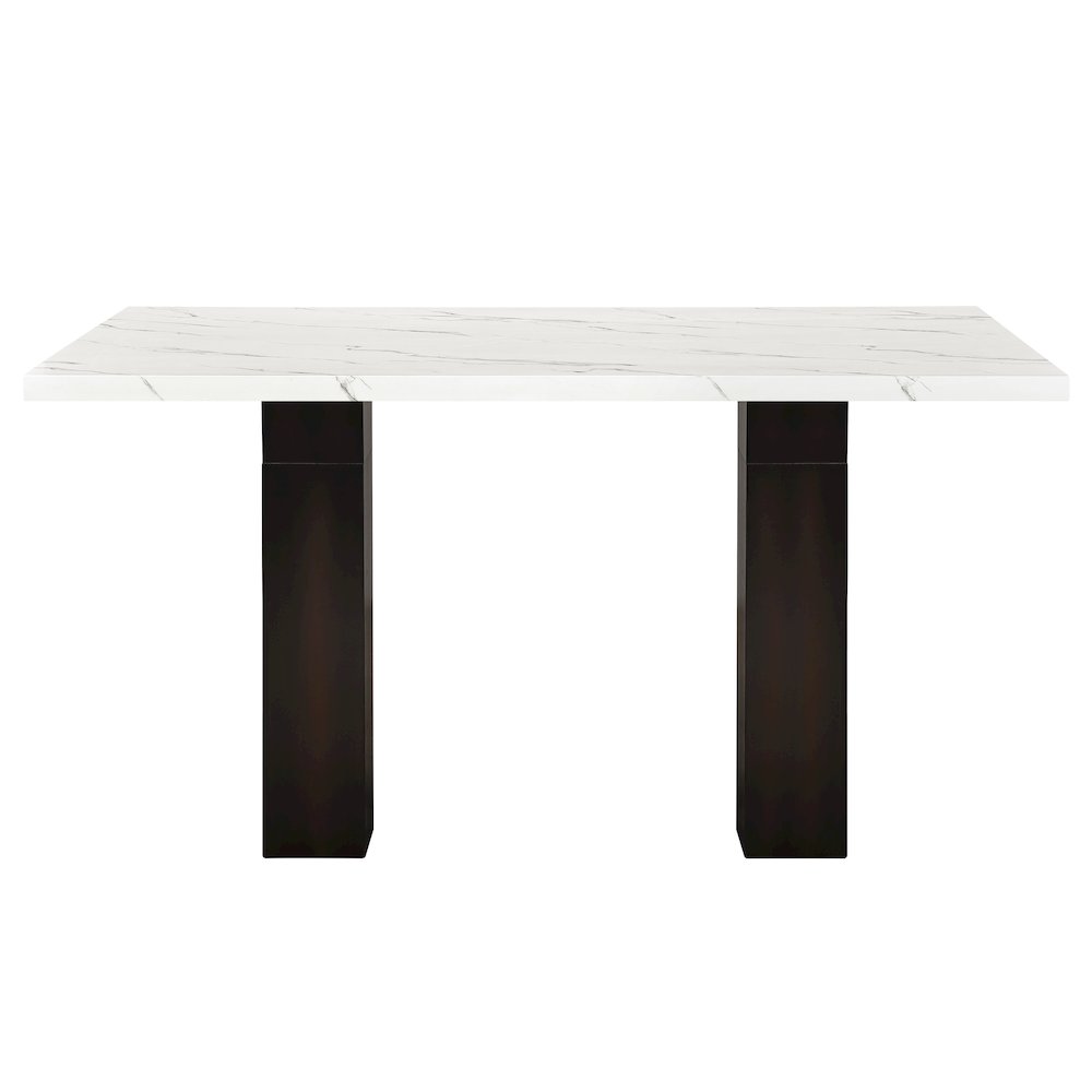 Faust 5-Piece Wood Adjustable Counter Table Set in Gray
