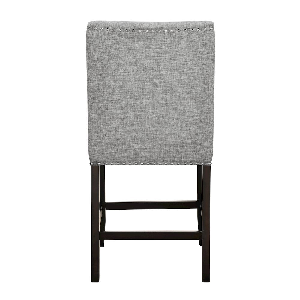 Faust 5-Piece Wood Adjustable Counter Table Set in Gray