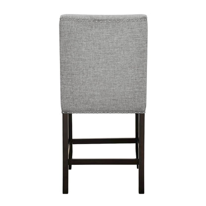 Faust 5-Piece Wood Adjustable Counter Table Set in Gray